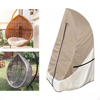 Чехол для подвесного кресла Patio с застежкой-молнией, простой в использовании, водонепроницаемый, защита от яиц Oxford 115 cmx190 cm