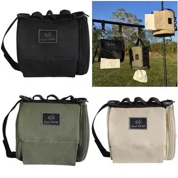 Чехол для походной салфетки на открытом воздухе, сумка для хранения рулонной бумаги с крючком, портативный держатель для салфеток, подвесной держатель для салфеток, принадлежности для кемпинга CHINA