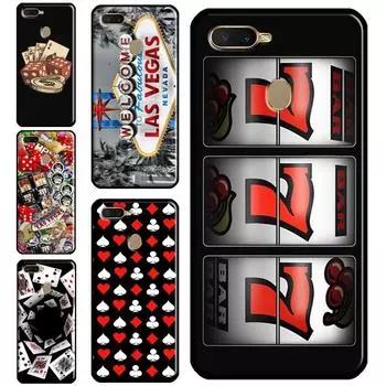 Чехол для покера в казино Лас-Вегаса для OPPO A83 A91 A93 A1K A15 A3S A54 A74 A94 A5 A9 A31 A53 A52 A72 A53S, задняя крышка OPPO A3S