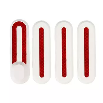 Чехол для покрышки переднего и заднего колеса скутера, защитный чехол, наклейка (белый) .