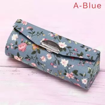 Чехол для помады в стиле ретро с вышитым цветочным дизайном держателя с зеркальной упаковочной коробкой