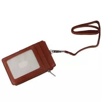 Чехол для проездного на автобус с ремешком Чехол для кредитной карты Держатель для бейджа с именем Чехол для удостоверения личности сотрудника Чехол для удостоверения личности чёрный