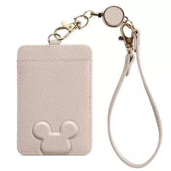 Чехол для пропуска akoyo для женщин, чехол для пропуска с катушкой, PU кожа, 2 предмета, двухсторонний, эластичный, с ремешком, чехол для карты с принтом животных и катушкой, чехол для пропуска ID