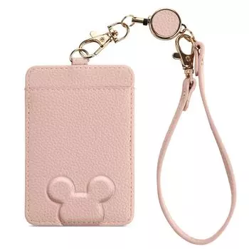 Чехол для пропуска akoyo для женщин, чехол для пропуска с катушкой, PU кожа, 2 предмета, двухсторонний, эластичный, с ремешком, чехол для карты с принтом животных и катушкой, чехол для пропуска ID