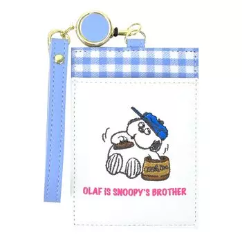 Чехол для пропуска Чехол для пропуска с катушкой из синтетической кожи с вышивкой в клетку Компактный школьный дорожный дорожный чехол для взрослых студентов детей милый персонаж