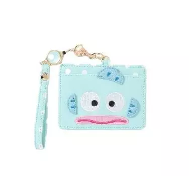 Чехол для пропуска Hangyodon Pochacco Cinnamoroll Чехол для пропуска ID-карта с телескопическим ремешком для катушки Симпатичный чехол для визитной карточки с 3D-лицом Чехол для карты с микросхемой [Zarker] (Хангиодон)