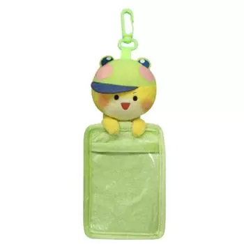 чехол для пропуска в виде плюшевого животного, цветной персиковый Карапичи, примерно 16 см (Шива)