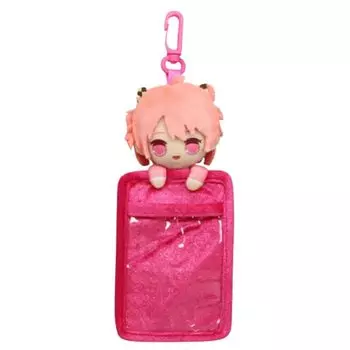 чехол для пропуска в виде плюшевого животного, цветной персиковый Карапичи, примерно 16 см (ноа)