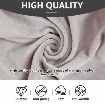 Чехол для пуфа с подставкой для ног, мягкий, прямоугольный, складной, для хранения вещей, мебель, сиденье для пианино, защитный чехол для скамейки 75x40x30cm светло-серый