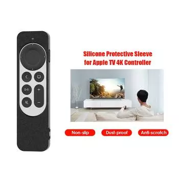 Чехол для пульта дистанционного управления для Apple TV 4K 2021, силиконовый противоударный защитный чехол для пульта дистанционного управления, пылезащитный протектор Midnight Blue