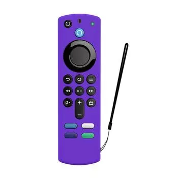 Чехол для пульта дистанционного управления с защитой от скольжения для Amazon Fire TV Stick 3-го поколения (фиолетовый) -