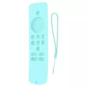 Чехол для пульта дистанционного управления, силиконовый, мягкий, противоскользящий, ударопрочный, защитный чехол для пульта дистанционного управления со шнурком для мятный зеленый