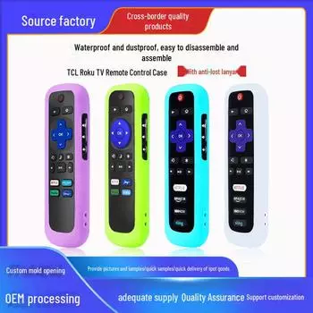 Чехол для пульта дистанционного управления телевизора Roku с подсветкой и противоскользящим покрытием - устойчивый к грязи и падениям checkered оранжевый