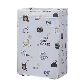 Чехол для пыли с рисунком из мультфильма, водонепроницаемый, устойчивый к ультрафиолетовому излучению, антигрязный, утолщенный чехол для стирки 10 кг