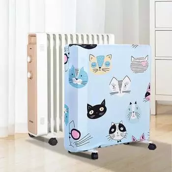 Чехол для радиатора, защитный эластичный тканевый чехол для электрического отопления, чехол для радиатора, чехол для бытового масляного обогревателя, чехол для переносного оборудования S