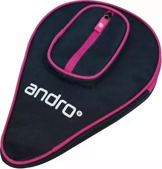 Чехол для ракетки для настольного тенниса andro Basic SP Case II 412022 темно-синий x розовый
