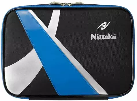 Чехол для ракетки для настольного тенниса Nittaku Spark Case Blue вмещает 2 бутылки с внутренней доской NK7218