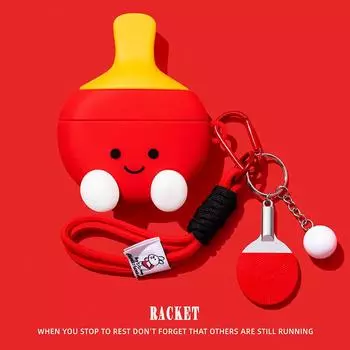 Чехол для ракетки для настольного тенниса для Huawei Freebuds Pro 2 3 4 5i 6i Cartoon Silicone Soft Shell Free Clip Protective Sleeve For HW Free Clip