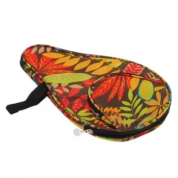 Чехол для ракетки для настольного тенниса PATIKIL 12 x 8 , сумка для переноски ракетки для настольного тенниса с карманом для мячей, желтый