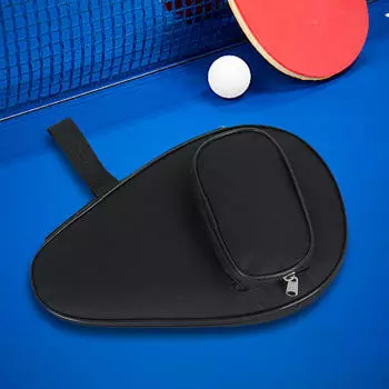 Чехол для ракетки для пинг-понга, сумка для переноски ракетки для настольного тенниса, защитный чехол для соревнований чёрный