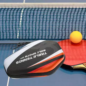 Чехол для ракетки Pickleball, чехол для настольного тенниса, сумка для хранения, вмещает 1 2 мяча для пинг-понга White Black Red