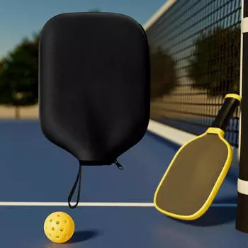 Чехол для ракетки Pickleball, чехол для ракетки с застежкой-молнией и местом для хранения бежевый
