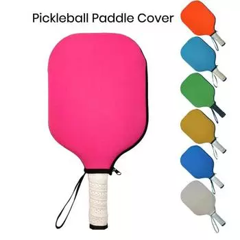 Чехол для ракетки Pickleball, чехол для ракетки Pickleball со шнурком, водонепроницаемый, устойчивый к царапинам, аксессуары для Pickleball розовый