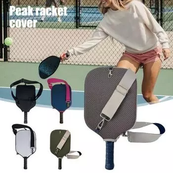 Чехол для ракетки Pickleball из неопрена, чехол для ракетки Pickleball, сумка для защиты ракетки Pickleball с плечом армия зеленый