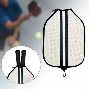 Чехол для ракетки Pickleball Paddle, чехол для хранения, переноска для тренировочных видов спорта Beige Pink