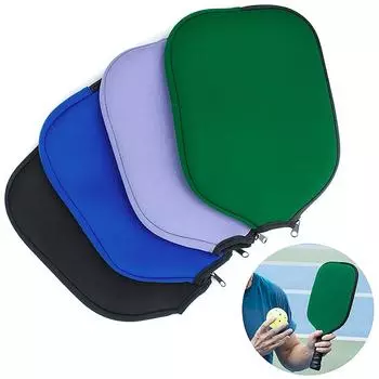 Чехол для ракетки Pickleball Paddle из неопрена, чехол для ракетки Pickleball Paddle, защитный чехол от пыли зелёный