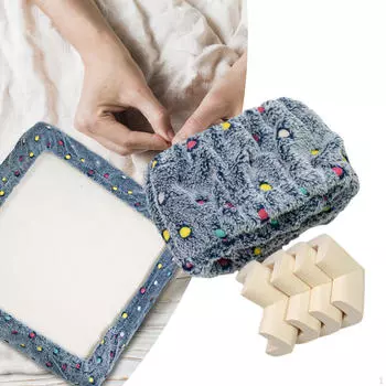 Чехол для рамки для вышивки Grimes Guard, прочный, мягкий, легкий, дорожный аксессуар, прочный, фланель 25x25 см синий