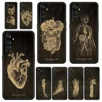 Чехол для Realme 12 11 10 9 8 5G 7 6 GT5 GT3 GT2 Pro Plus C21 C11 C25 C35 GT Neo 2 3 3T 5 чехол скелет доска корпус сердце Realme 8 5G
