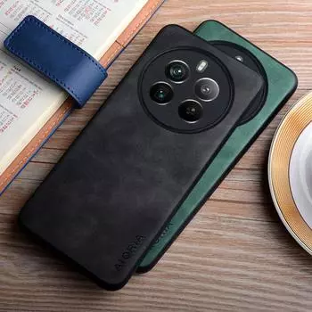 Чехол для Realme 12 Pro Plus, шелковистый, прочный чехол из искусственной кожи для Realme 12 Plus, чехол realme 12 pro plus темно серый