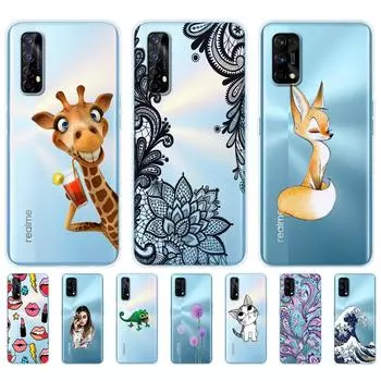 Чехол для Realme 7 для OPPO Realme 7 Pro, противоударный мягкий силиконовый чехол из ТПУ для задней панели телефона Realme7 7Pro, чехол-бампер, чехол For Realme 7