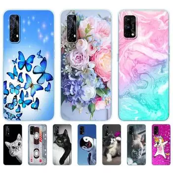 Чехол для Realme 7 для OPPO Realme 7 Pro, противоударный мягкий силиконовый чехол из ТПУ для задней панели телефона Realme7 7Pro, чехол-бампер, чехол For Realme 7