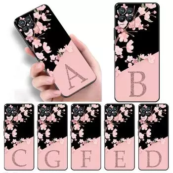 Чехол для Realme 8 C21y GT Neo 2 3 8i C21 7 C11 6 C12 C35 C3 GT 9 Pro C12 TPU чехол для телефона Custom Cherry Blossom Flower Initial Realme 8i