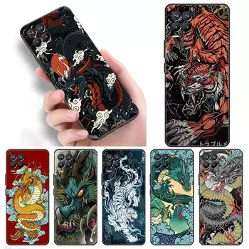 Чехол для Realme 8 C21y GT Neo 2 3 8i C21 7 C11 6 C12 C35 C3 GT 9 Pro C12 силиконовый чехол для телефона TPU с изображением животного дракона Realme 8i