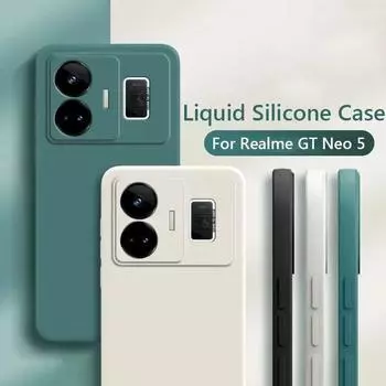 Чехол для Realme GT Neo 5, мягкий силиконовый чехол из жидкого силикона для Realme GT3 GT5 GT Neo 5 SE 240 Вт Neo5 240 Вт 5G, чехол для телефона Realme GT Neo 5 прозрачный