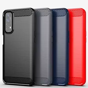 Чехол для Realme Narzo 30 4G, чехол для Realme Narzo 30 4G, противоударный силиконовый мягкий чехол из ТПУ для задней панели телефона Realme Narzo 30 4G For Narzo 30 4G чёрный