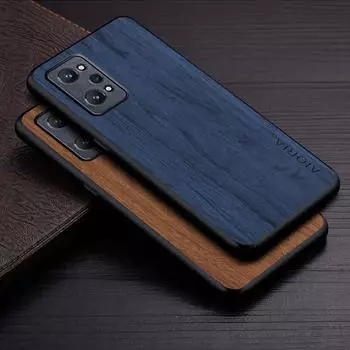 Чехол для Realme Q5 Pro, чехол, простой, уникальный дизайн, легкий чехол из искусственной кожи с деревянным узором для чехла Realme Q5 Pro Realme Q5 Pro чёрный