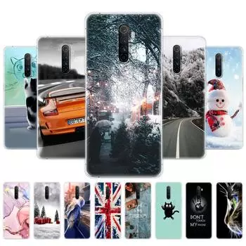 Чехол для Realme X2 Pro RMX1931, силиконовый чехол для Oppo RealmeX2 Pro X2Pro, чехол на задний бампер 6,5 дюймов, зима, снег, Рождество Realme X2 Pro