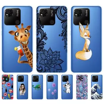 Чехол для Redmi 10A, задняя крышка для Xiaomi Redmi 10A, чехол для телефона Redmi10A, сумка из ТПУ, мягкий силиконовый защитный бампер, Etui Funda Coque Redmi 10A