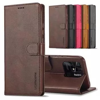 Чехол для Redmi 10C, кожаный винтажный чехол для телефона Redmi 10C, откидной магнитный чехол-бумажник для чехла Xiaomi Redmi 10C, чехол Redmi 10C чёрный