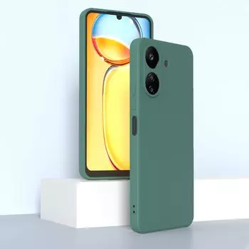 Чехол для Redmi 14C 13C 10C 12C 9C 9A A5 A3 A2 A4 Poco X7 Pro C75 X5 X6 X3 NFC M7 M6 Pro M5S Redmi Note 14 Pro Plus 13 12 11 10S Мягкий силиконовый чехол Poco C65 темно-зеленого
