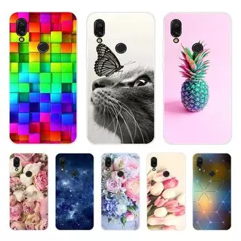 Чехол для Redmi 7A, мягкий силиконовый чехол с рисунком для Xiaomi Redmi 7A, задняя крышка-бампер из ТПУ, чехол для Redmi7A 7 A Coque Redmi 7A
