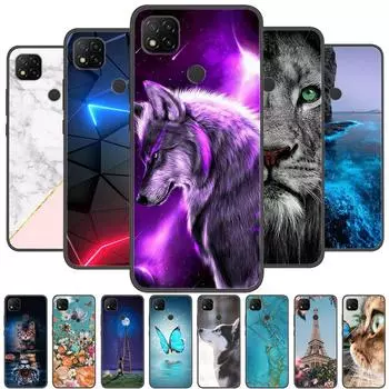 Чехол для Redmi 9C NFC, силиконовый мягкий чехол для телефона с изображением льва и волка, чехол для Xiaomi Redmi 9C NFC, чехол из ТПУ, бампер Redmi9C 9 C C9 NFC Coque Redmi 9C