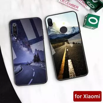 Чехол для Redmi K20 pro, стеклянная задняя крышка с видом на дорогу, чехол для Xiaomi mi 5 5S 6 6x Redmi Note 5 6 7 Mi Max 3 Mi play K20 pro Xiaomi mi max 3