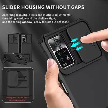 Чехол для Redmi Note 11 11s Pro Note11 Pro plus 5g, противоударный защитный чехол для Xiaomi Redmi Note 11 Pro Note11 Pro, задняя крышка с подставкой Redmi Note 11S GL светло-синий