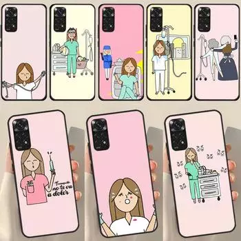 Чехол для Redmi Note 12 Pro Plus с изображением медсестры, врача, стоматолога, для Redmi Note 10 8 9 11 Pro 12S 11S 10S 9S 9C 10C 12C Redmi Note 11 Pro