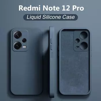 Чехол для Redmi Note 12 Pro, жидкие силиконовые чехлы для телефонов Xiaomi Redmi Note 12 Pro Plus Note12Pro 4G Note12 Pro, мягкий чехол Redmi Note12 белый